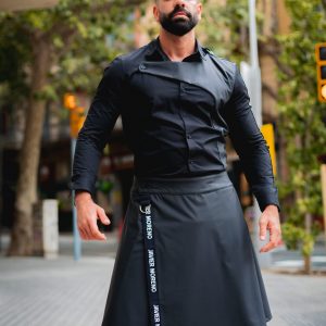 Noir Leather Kilt
