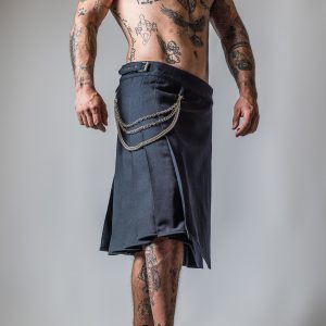 Blue Jean Gladiator Kilt